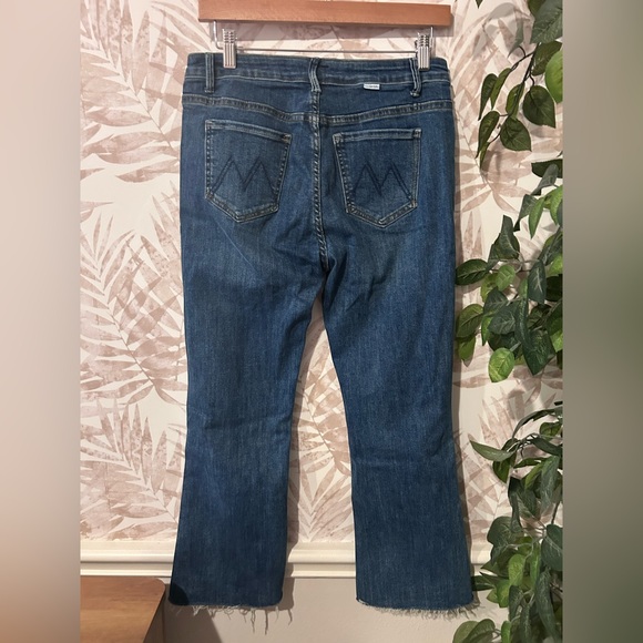 MOTHER Crop Step Fray Jeans Size 30 Premium Designer Denim - Picture 8 of 12